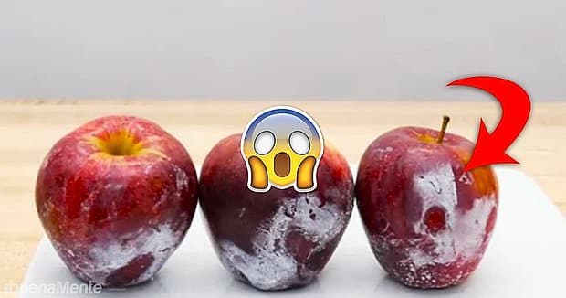 Do të zbuloni diçka interesante nëse iu hidhni ujë të nxehtë mollëve