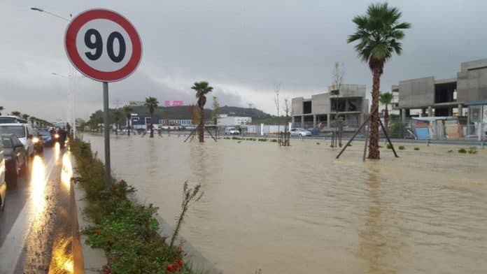 Shqipëria nën ujë, reshje në të gjithë territorin