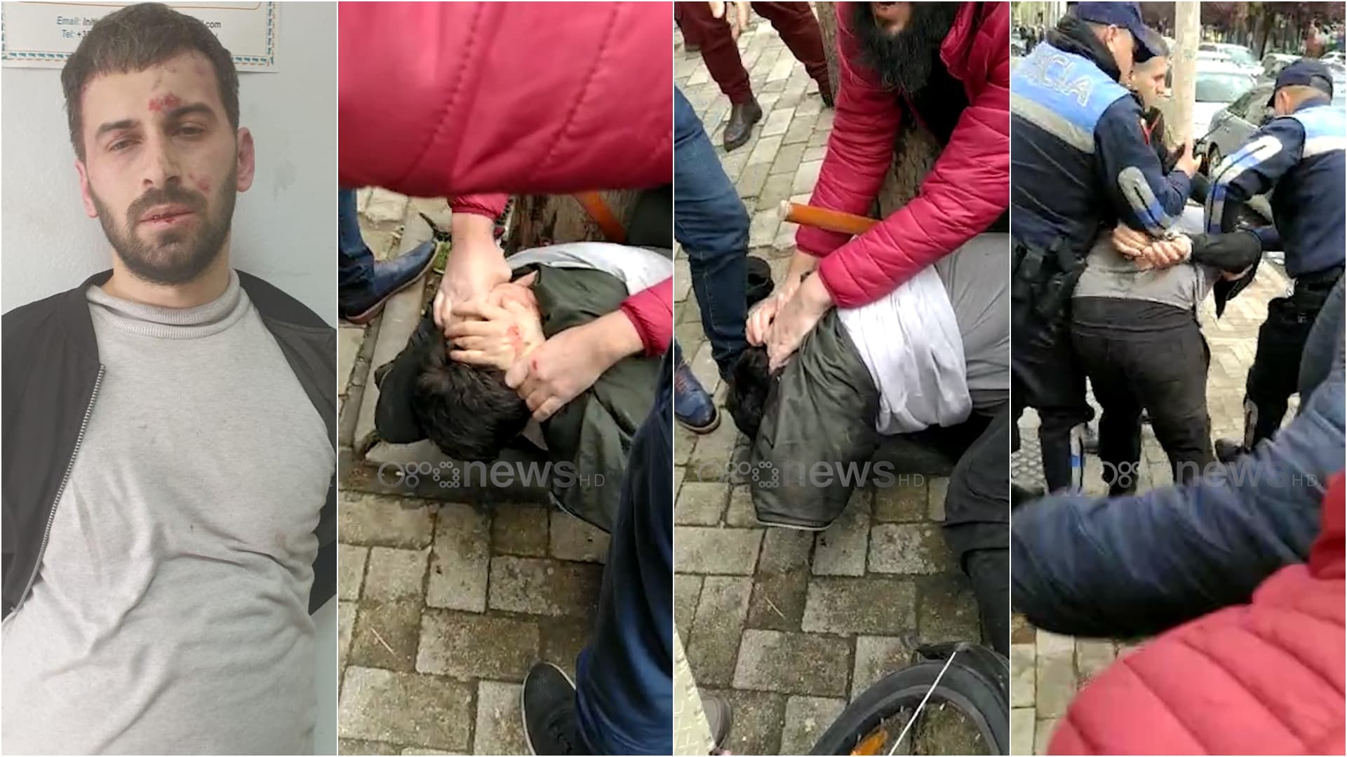 VIDEO/ Sulmi me thikë te Xhamia e Rrugës së Kavajës, ja pamjet e arrestimit të autorit