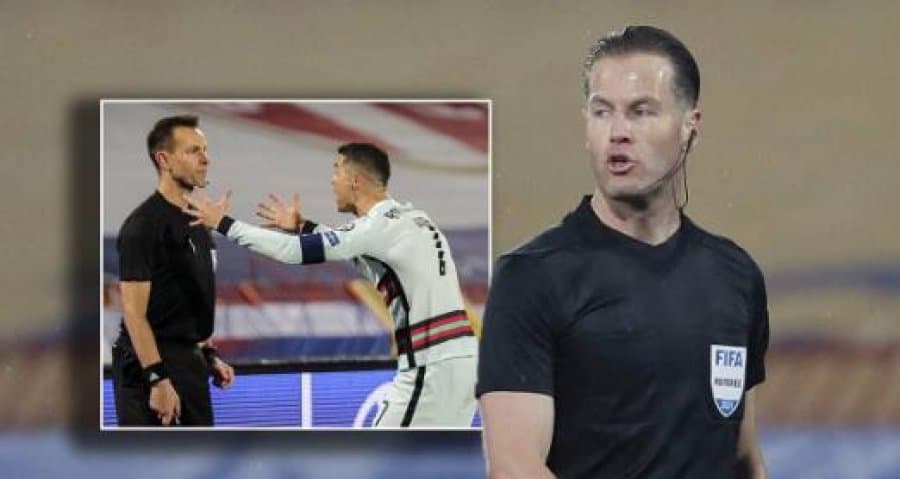 Dënohet gjyqtari holandez që nuk e pranoi golin e Ronaldos