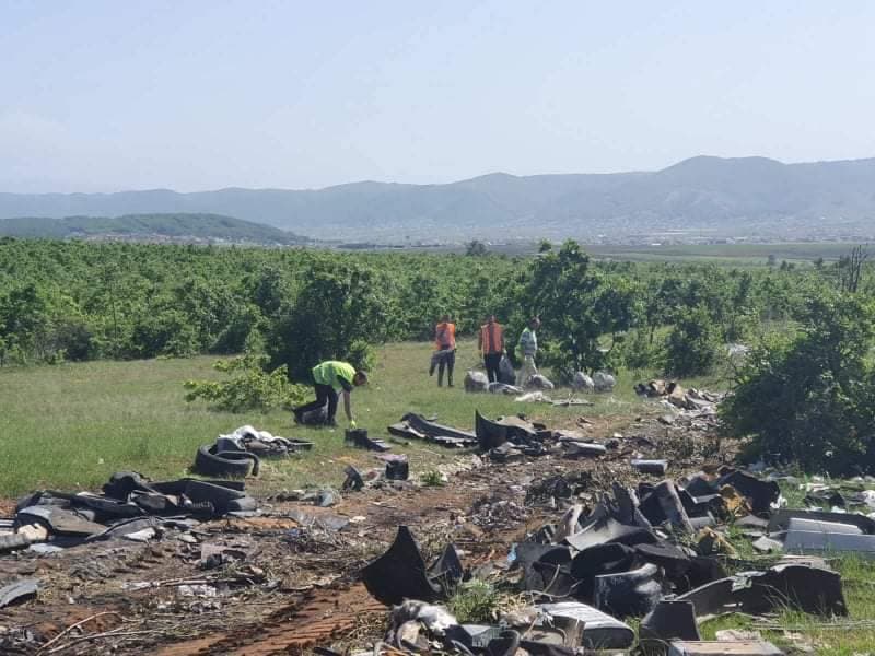 Po vazhdon largimi i deponisë ilegale në zonën kadastrale Poklek-Korroticë e lartë