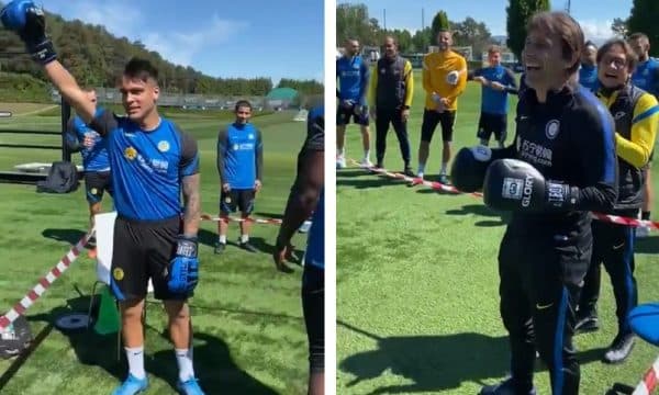 U fjalosën mbrëmë, Lautaro Martinez dhe Conte e ‘zgjidhin’ problemin me boks