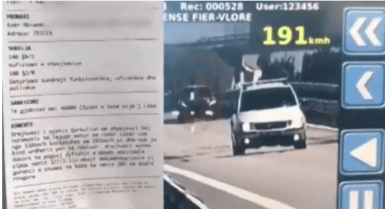 Vazhdon vozitja e “çmendur” nëpër rrugët e Shqipërisë, kosovari kapet në radar me shpejtësi 191km/h