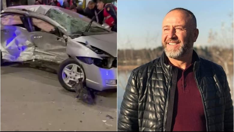 FOTO/ Aksidenti tronditës, viktima ishte polic, punonte natën si taksist
