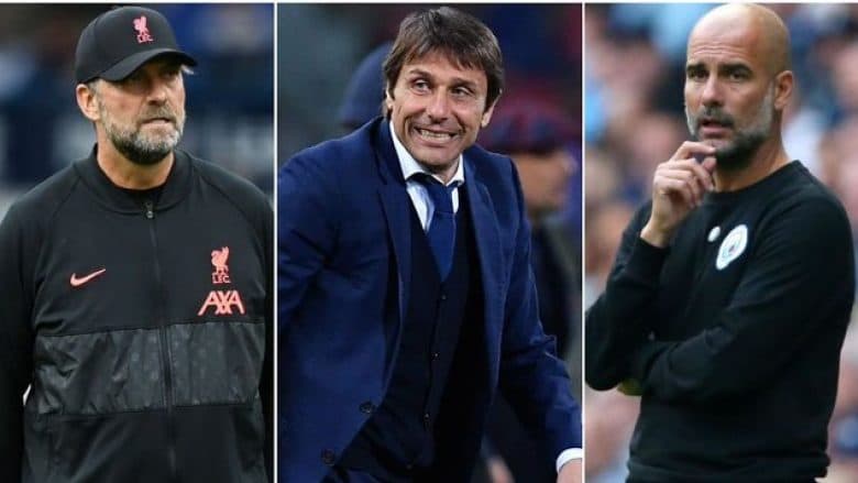 Conte te Spurs: Sa do të fitojë italiani krahasuar me Kloppin, Guardiolan dhe Tuchelin