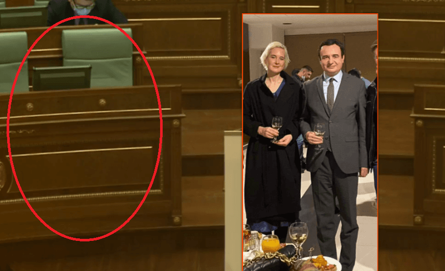 Kurti shfaqet në ndejën e Qeverisë duke pirë verë: Mungoi tërë ditën në debatin për krizën e rrymës