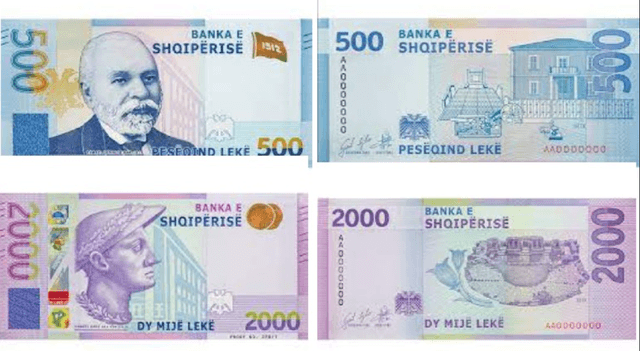 Kartmonedhat e reja 500 e 2000 lekë që do dalin në qarkullim nga mesi i janarit