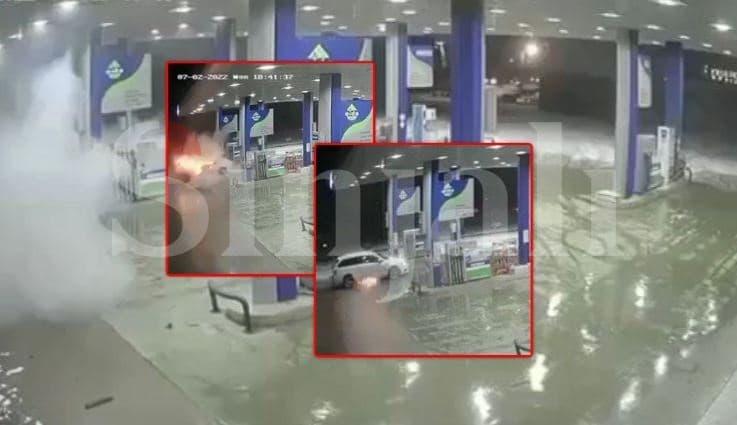 Ekskluzive: Momenti i shpërthimit të veturës në Ferizaj, ku vdiq një person dhe u lëndua një tjetër