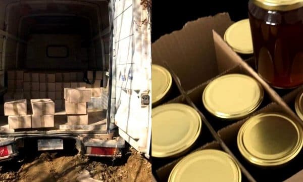 Policia konfiskon dy mijë kilogramë mjaltë nga Maqedonia e Veriut, shoferi arratiset