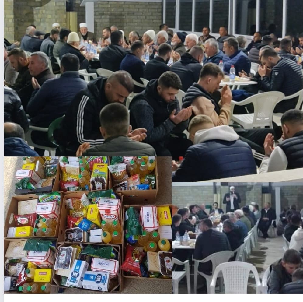 Xhamia e Plluzhinës vazhdon traditën në shtrimin e iftareve dhe shpërndarjen e ndihmave (FOTO)