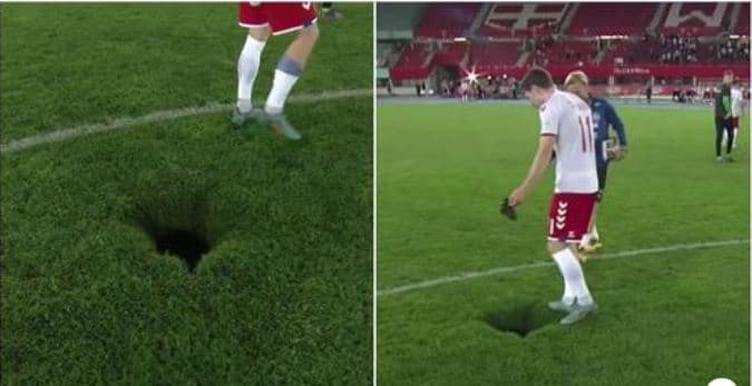 Vrima misterioze e cila u shfaq në stadiumin e ndeshjes mes Austrisë dhe Danimarkës