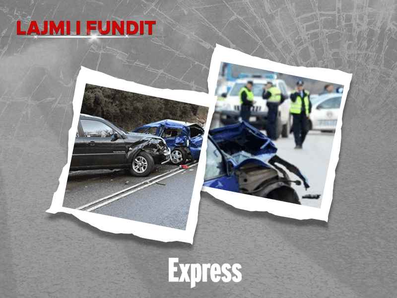 Aksident mes një veture dhe një motoçiklete në Prishtinë, pamje
