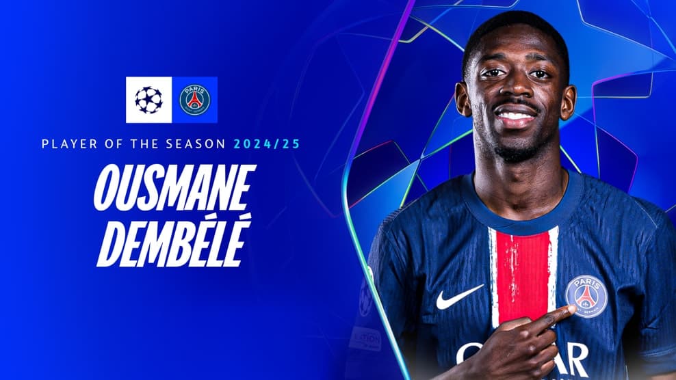 Dembele shpallet lojtari i sezonit në Ligën e Kampionëve