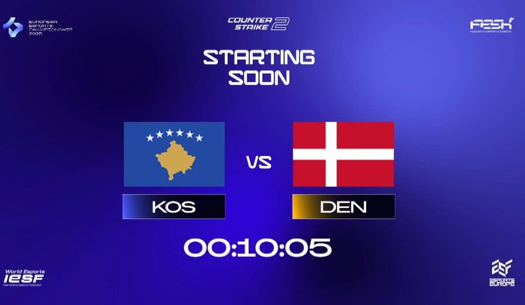 Pas pak ndeshja e Kosovës në Europianin e CS2, këtu mund ta ndiqni live