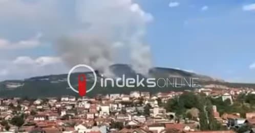 Digjet një pjesë e malit në Mitrovicë, buzë kodrës së emblemës ‘UÇK’