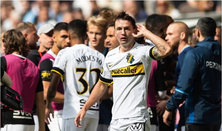 Bersant Celina shënon gol spektakolar në fitoren bindëse të AIK-ut