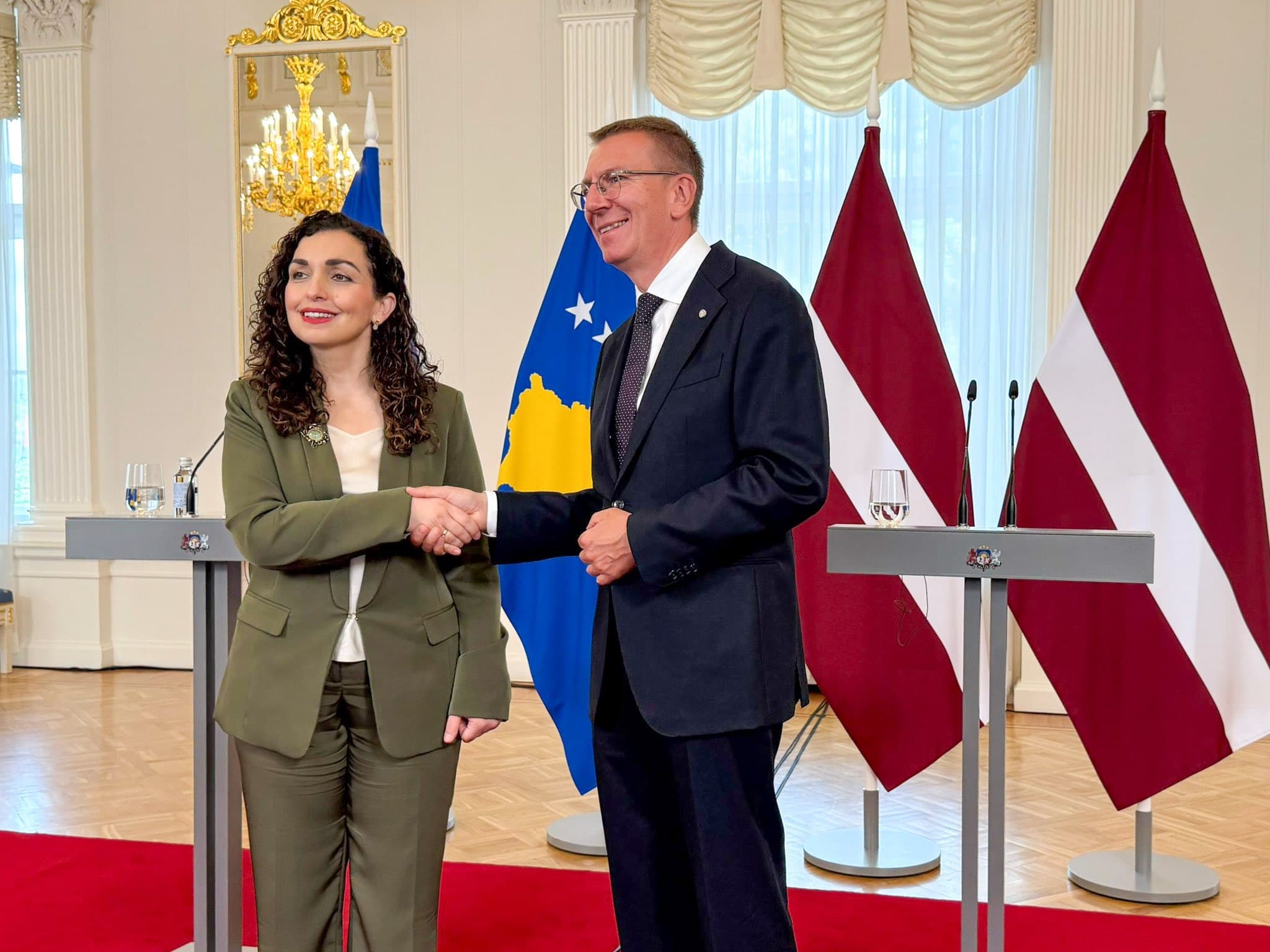 Osmani falënderon Letoninë për mbështetjen ndaj Kosovës në rrugën euroatlantike