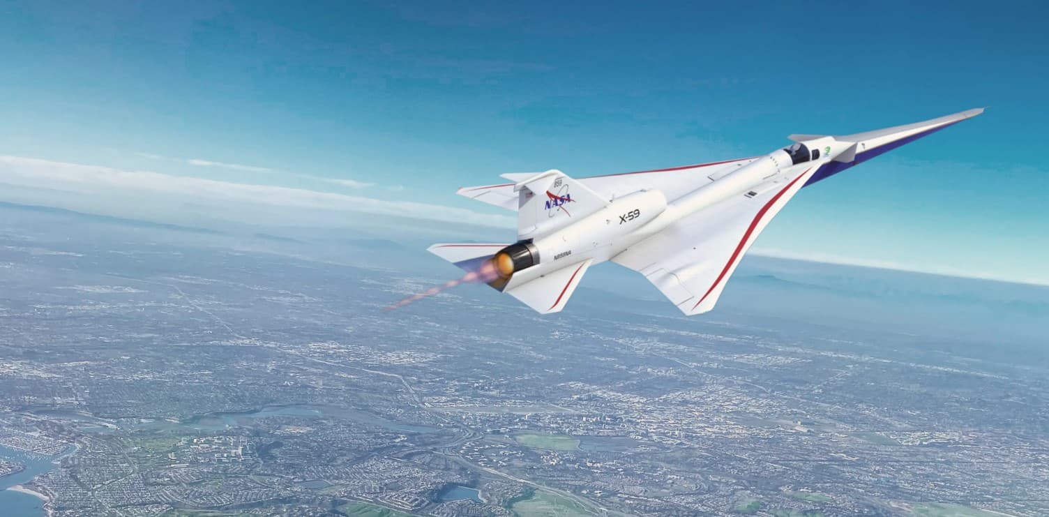 NASA e teston aeroplanin supersonik X-59