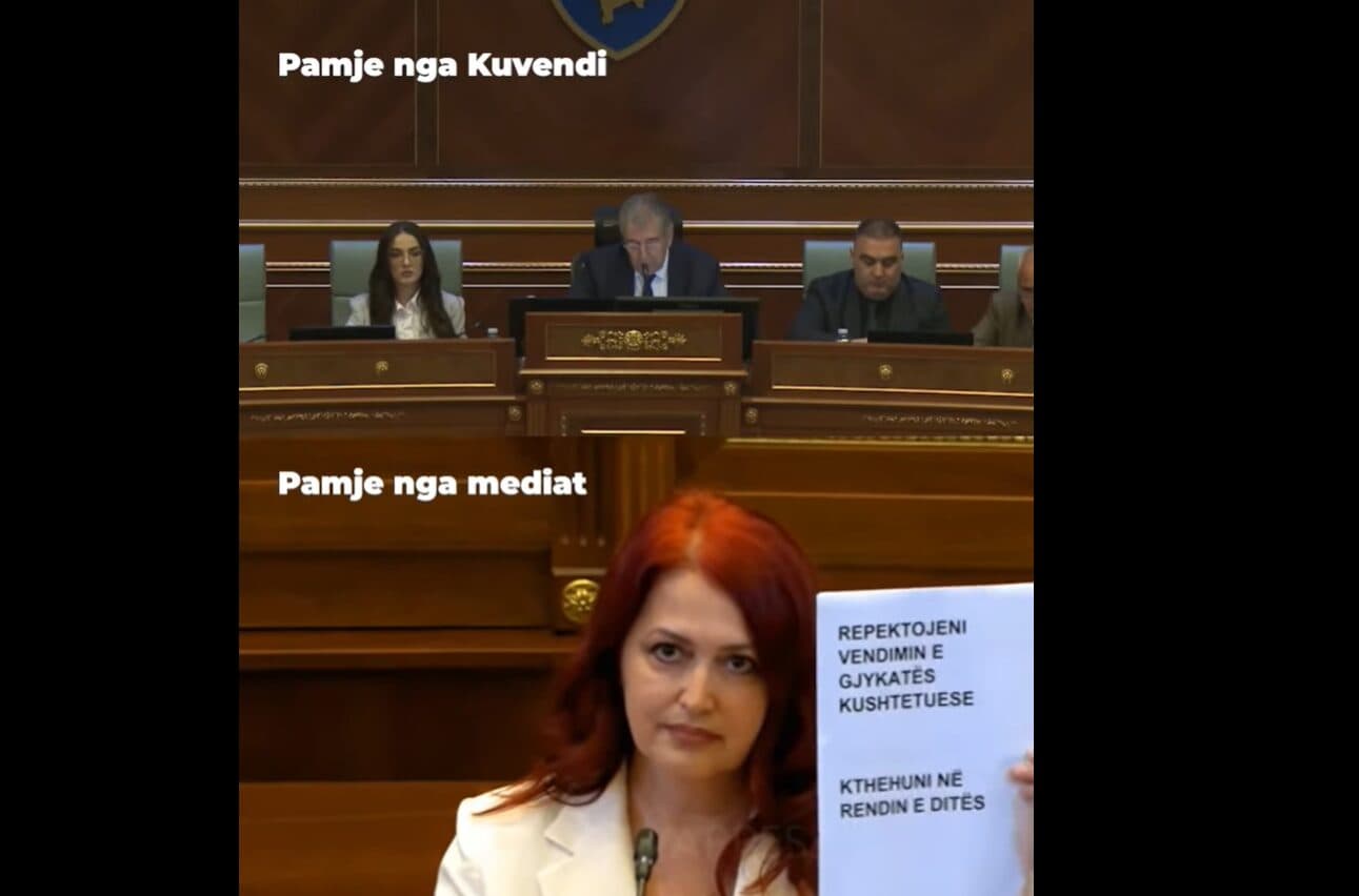 Hoxha thotë se censura në Kuvend po bëhet edhe nga regjia në kamera – Kur ajo po “fliste me letra” në foltore, transmetohet Dehari