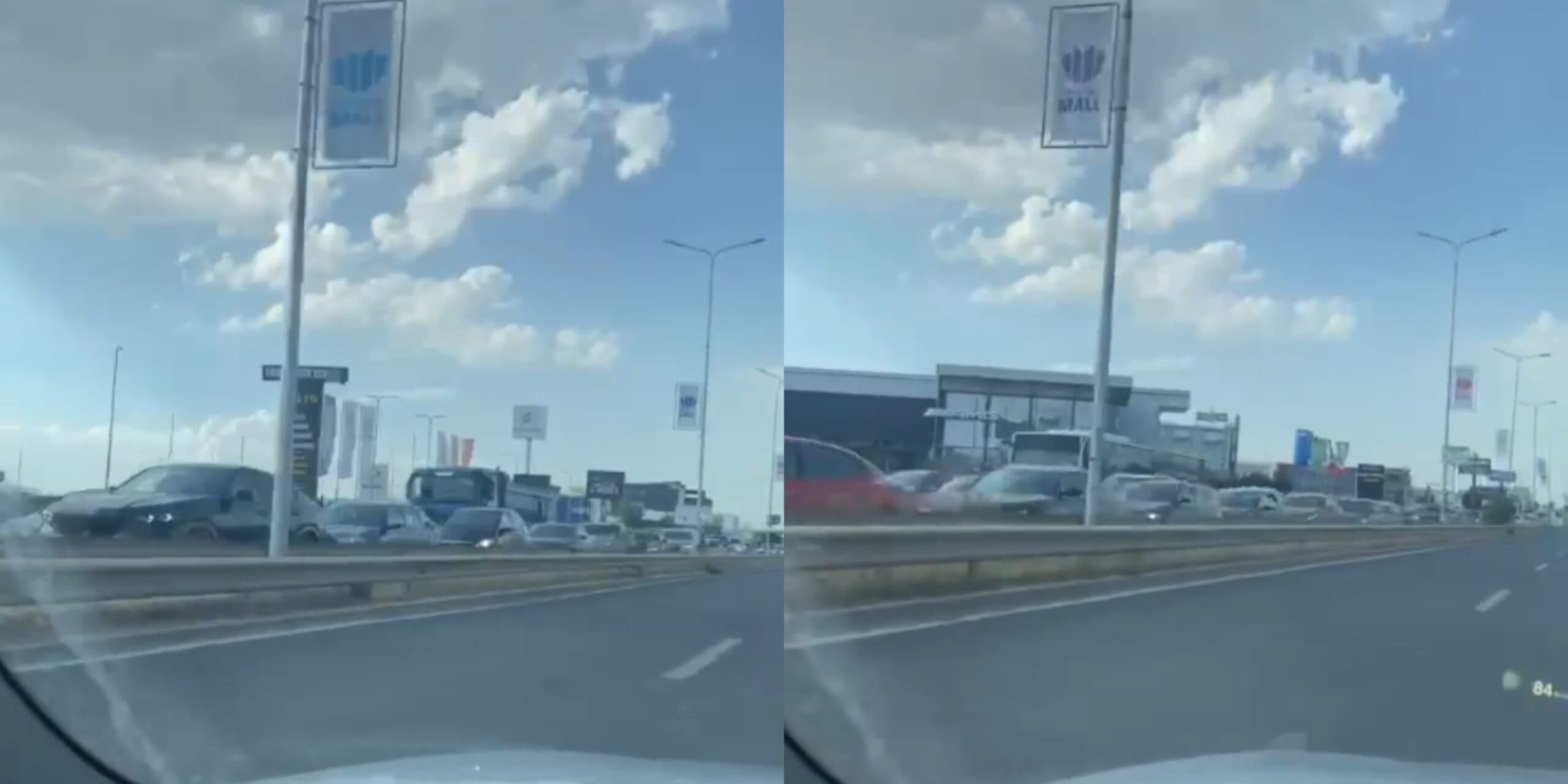Kolona të gjata automjetesh në kilometrat e parë të magjistrales Prishtinë-Ferizaj