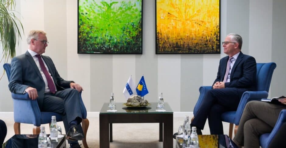 Bislimi takon shefin e ri të OSBE-së në Kosovë, veçoi rritjen ekonomike në vend