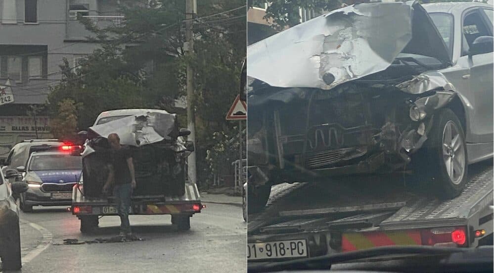 Aksident trafiku në Prishtinë, tre persona të lënduar