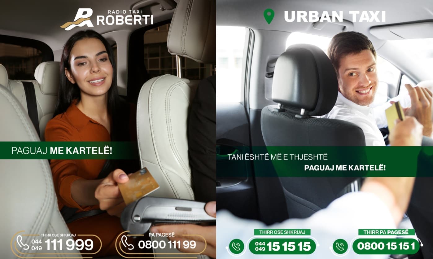 Paguaj me POS kur udhëton me Taxi Roberti dhe Urban
