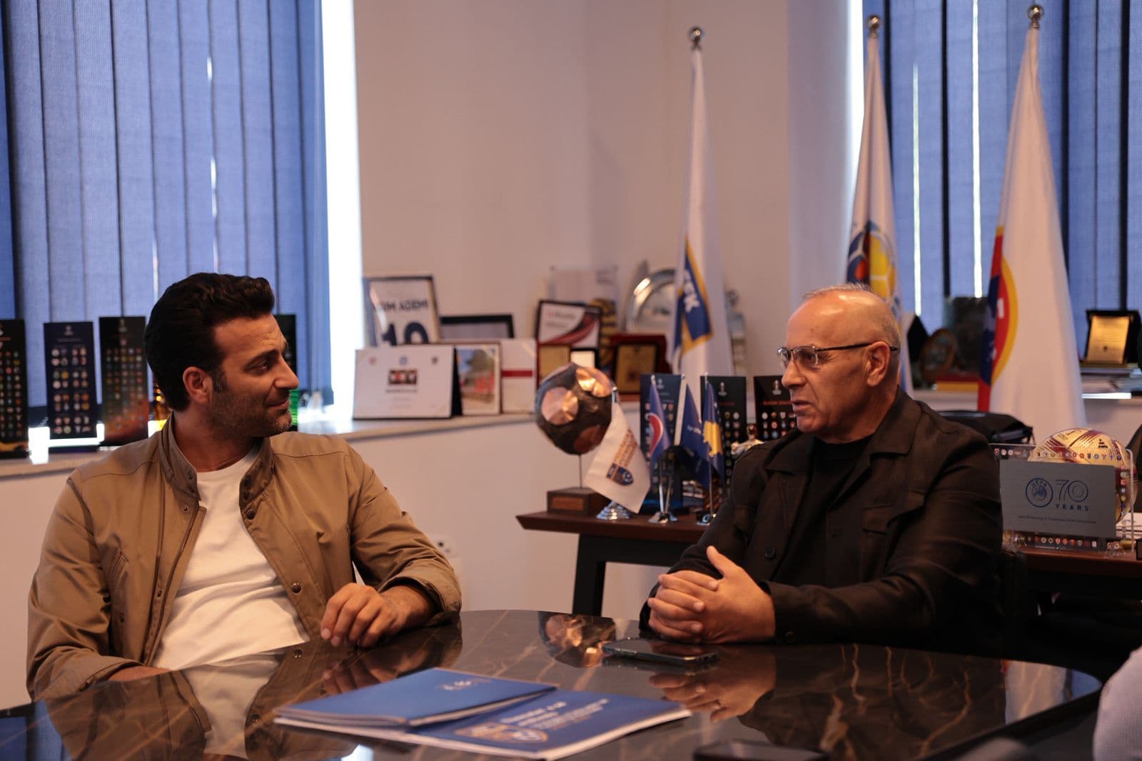 Agim Ademi pret në takim Rame Lahaj: Sporti dhe arti janë ambasadorët më të mirë të Kosovës