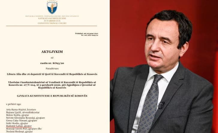 Hipokrizia e Vetëvendosjes: Sot iu hodh në sulm, por Radomir Laban është njëri nga gjyqtarët që rrëzoi Qeverinë Hoti dhe Kurti u kthye në pushtet