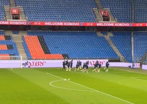 Kosova zhvillon stërvitjen zyrtare në Basel para përballjes ndaj Zvicrës