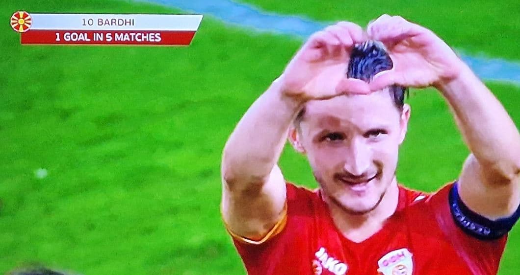 Paraqitje pozitive e Enis Bardhit, Maqedonia e Veriut vazhdon me fitore në kualifikime