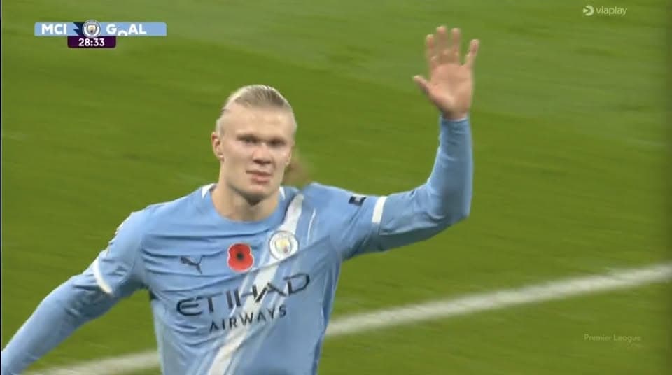 Erling Haaland e vë në epërsi Cityn ndaj Liverpoolit