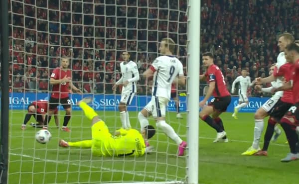 Gol: Anglia kalon në avantazh ndaj Shqipërisë
