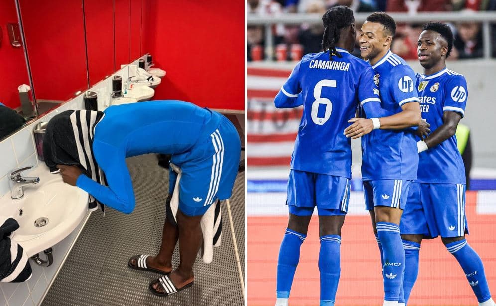 Dalin pamjet, çfarë po bënte ylli i Real Madridit në dhomat e zhveshjes?!