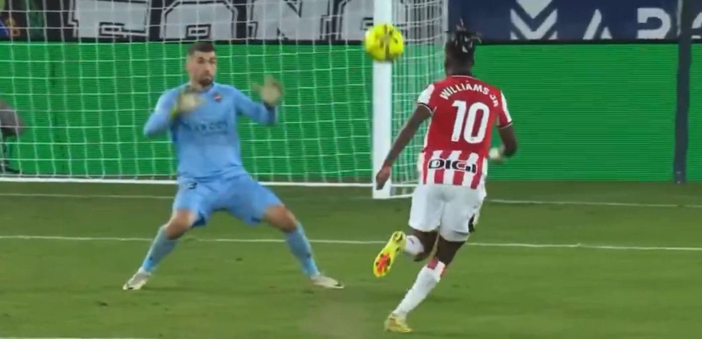 Gol interesant i shënuar nga Nico Williams, topi dukej se po shkonte jashtë…!