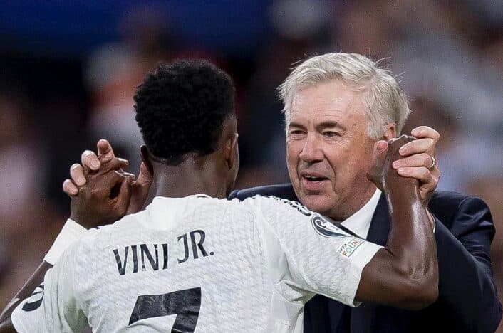 Ancelotti: Ulja e Vinicius në stol është e përkohshme, do të jetë gati për Kupën e Botës