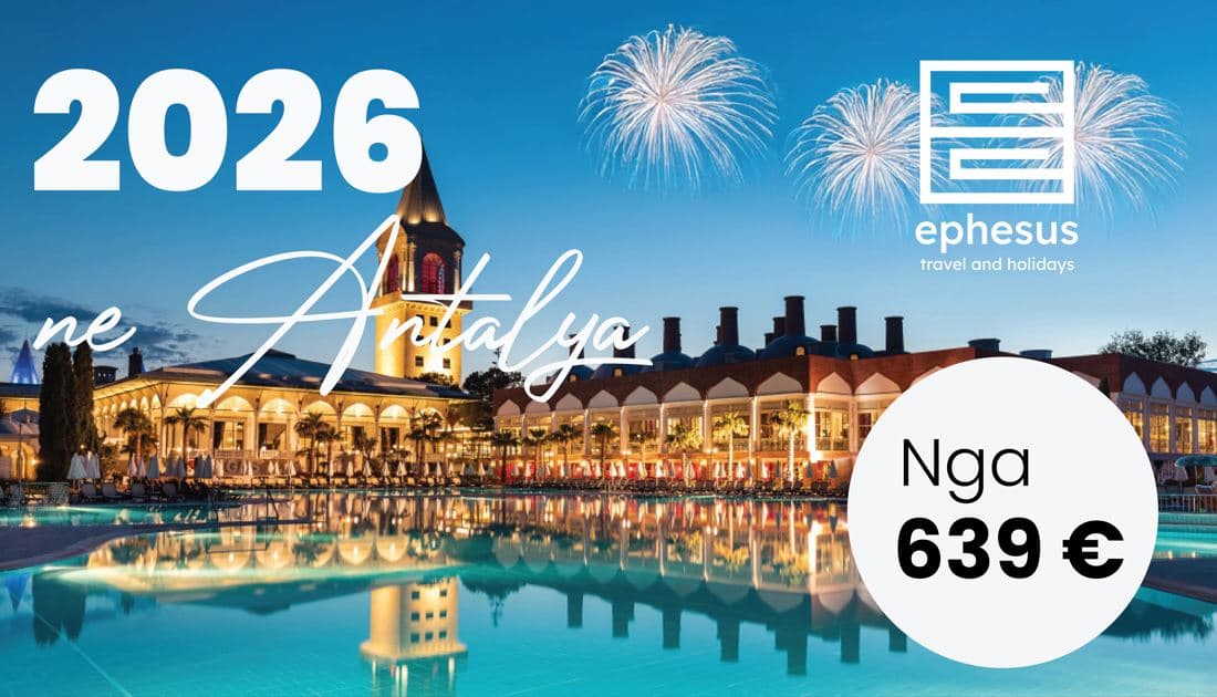 Featured image for Të gjithë po kërkojnë pushime për Vitin e Ri 2026 në Antalya – ofertat nisin nga vetëm 639€!