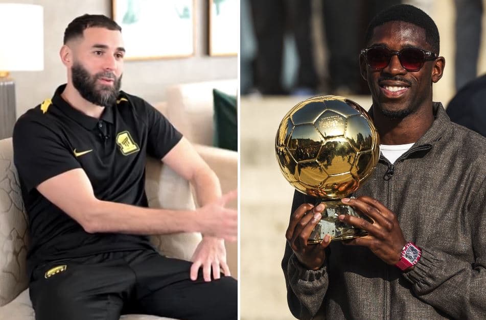 Benzema me fjalë të mëdha për Dembelen: S’po flasim mjaftueshëm për të, është fitues i Topit të Artë!