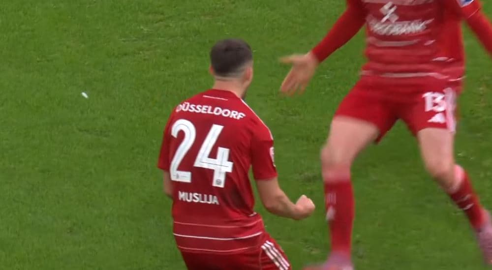 Muslija shënoi një supergol sot në Bundesliga 2, direkt nga gjuajtja e këndit
