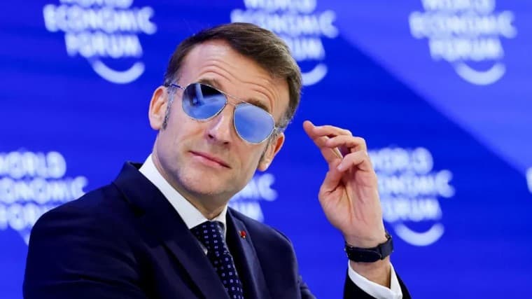 Përse Macroni nuk i hoqi syzet në Davos?
