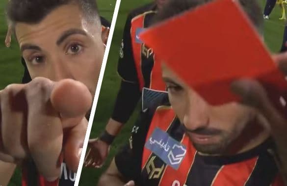 Mos luani me kamerën e gjyqtarit – Futbollisti u ndëshkua me karton të kuq në Arabinë Saudite