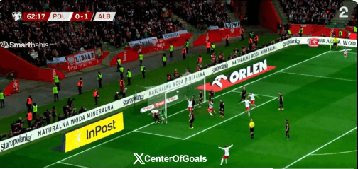 Lewandowski shënon, Polonia barazon ndaj Shqipërisë