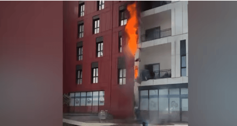 Zjarri në ndërtesën 12 katëshe të banimit në Tiranë, pamjet tregojnë si nisi gjithçka – 7 persona u asfiksuan
