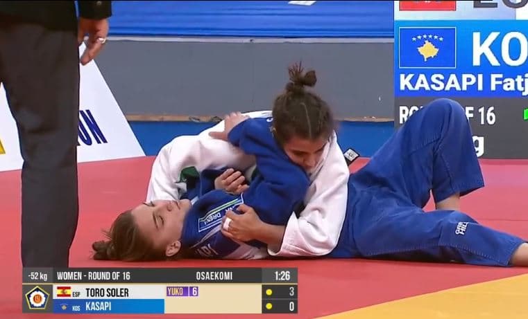 Fatjona Kasapi nuk ia del, mposhtet nga xhudistja spanjolle