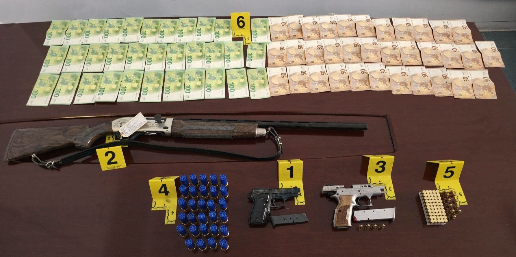Arrestohet i dyshuari për fajde në Gjilan, sekuestrohen para, armë e fishekë