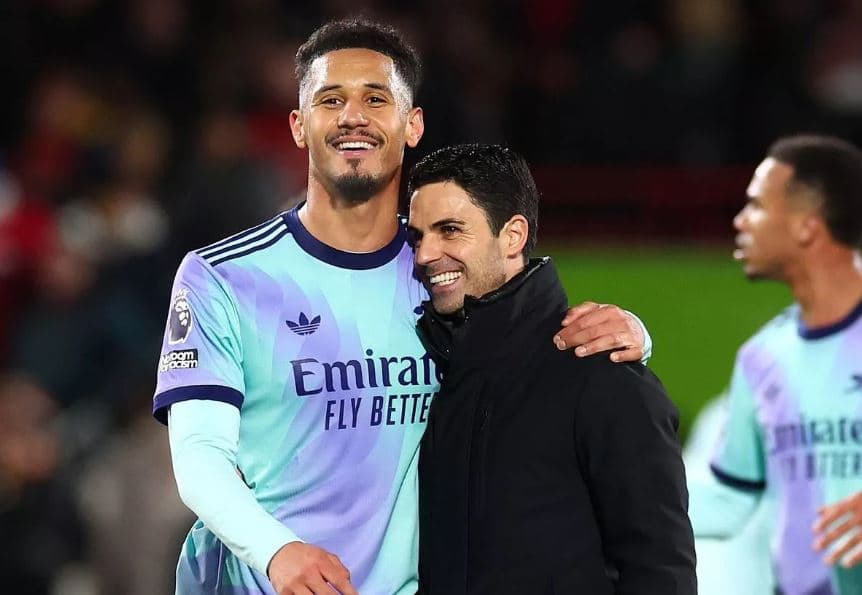 Saliba i bindur se Arsenali do të jetë kampion i Anglisë
