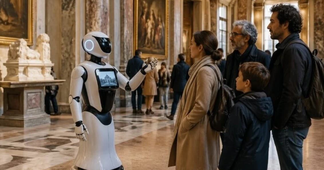 Një guidë jo e zakonshme, roboti orienton turistët në muzeun e Italisë