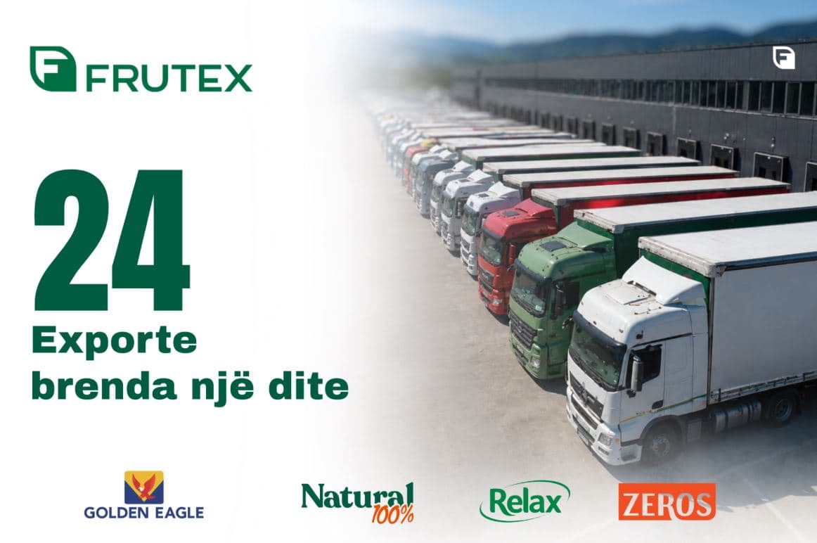 Frutex shënon rekord në eksport – 24 dërgesa brenda një dite drejt tregjeve ndërkombëtare