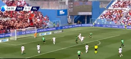 Gabon Jashari, Berardi i jep epërsinë Sassuolos ndaj Milanit