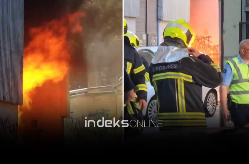 Zjarr në Dardani të Prishtinës, zjarrfikësit në vendin e ngjarjes